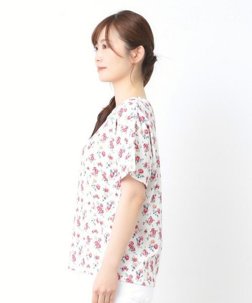 LAURA ASHLEY / ローラ アシュレイ カットソー | 【接触冷感/コットン100％】アルバティーン柄 Tシャツ | 詳細10