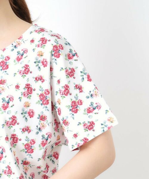 LAURA ASHLEY / ローラ アシュレイ カットソー | 【接触冷感/コットン100％】アルバティーン柄 Tシャツ | 詳細13