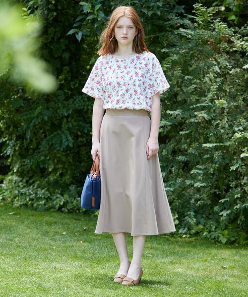 LAURA ASHLEY / ローラ アシュレイ カットソー | 【接触冷感/コットン100％】アルバティーン柄 Tシャツ | 詳細17