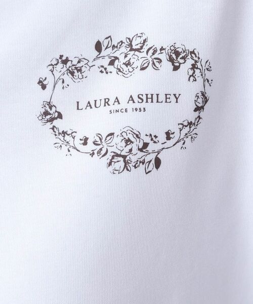 LAURA ASHLEY / ローラ アシュレイ Tシャツ | 【日本製】フローラルクラウン ロゴTシャツ | 詳細12