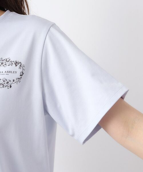LAURA ASHLEY / ローラ アシュレイ Tシャツ | 【日本製】フローラルクラウン ロゴTシャツ | 詳細17