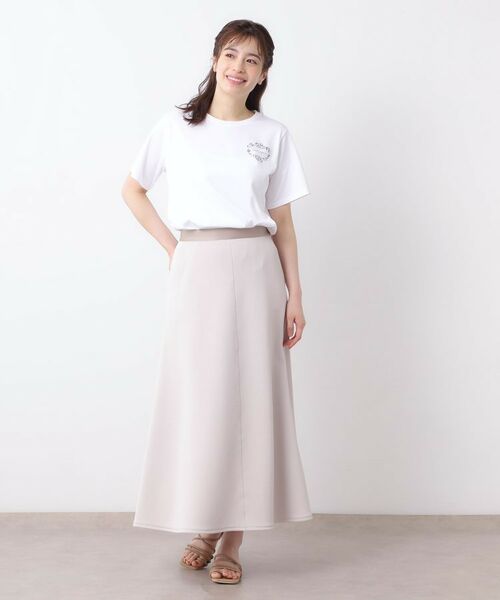 LAURA ASHLEY / ローラ アシュレイ Tシャツ | 【日本製】フローラルクラウン ロゴTシャツ | 詳細3