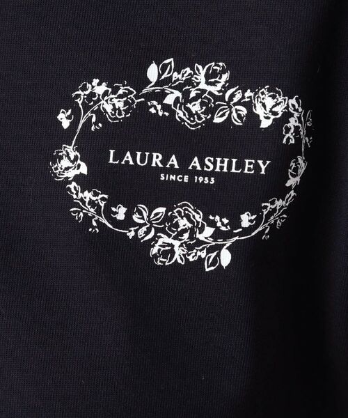 LAURA ASHLEY / ローラ アシュレイ Tシャツ | 【日本製】フローラルクラウン ロゴTシャツ | 詳細8
