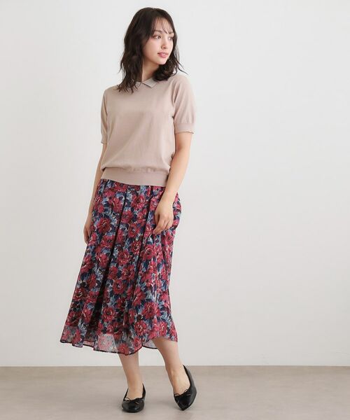 LAURA ASHLEY / ローラ アシュレイ ニット・セーター | 【UVカット/洗える】衿付きサマーニット | 詳細14