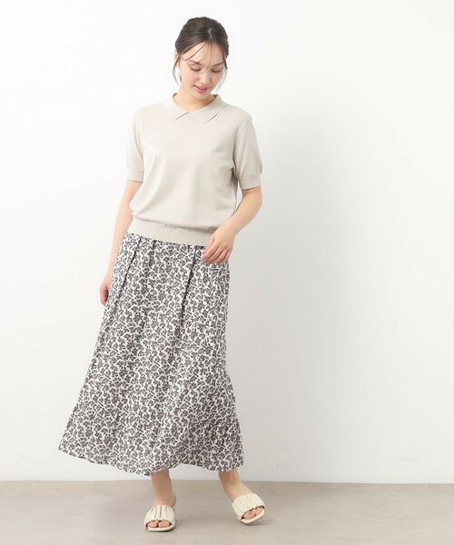 LAURA ASHLEY / ローラ アシュレイ ニット・セーター | 【UVカット/洗える】衿付きサマーニット | 詳細18