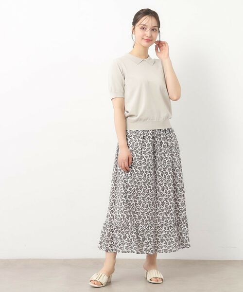 LAURA ASHLEY / ローラ アシュレイ ニット・セーター | 【UVカット/洗える】衿付きサマーニット | 詳細19