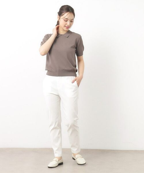 LAURA ASHLEY / ローラ アシュレイ ニット・セーター | 【UVカット/洗える】衿付きサマーニット | 詳細2