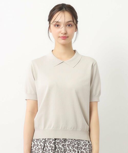 LAURA ASHLEY / ローラ アシュレイ ニット・セーター | 【UVカット/洗える】衿付きサマーニット | 詳細21