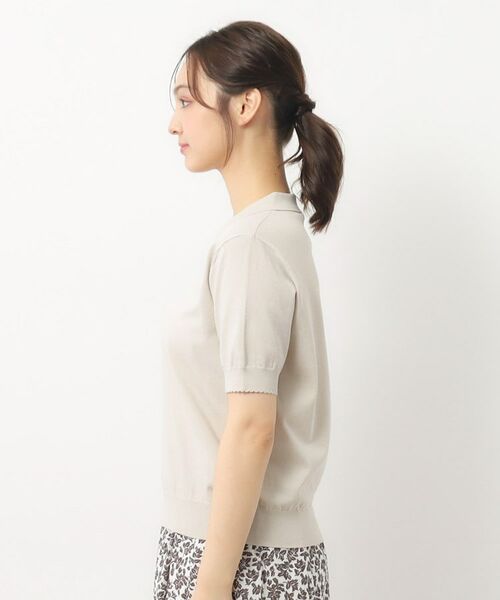 LAURA ASHLEY / ローラ アシュレイ ニット・セーター | 【UVカット/洗える】衿付きサマーニット | 詳細22