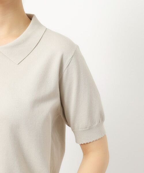 LAURA ASHLEY / ローラ アシュレイ ニット・セーター | 【UVカット/洗える】衿付きサマーニット | 詳細25