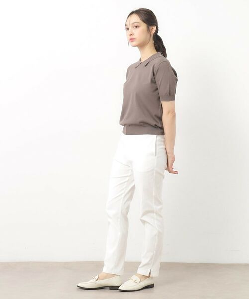 LAURA ASHLEY / ローラ アシュレイ ニット・セーター | 【UVカット/洗える】衿付きサマーニット | 詳細3