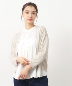 LAURA ASHLEY / ローラ アシュレイ カーディガン・ボレロ | 【接触冷感/UVカット／洗える】トッパーカーディガン