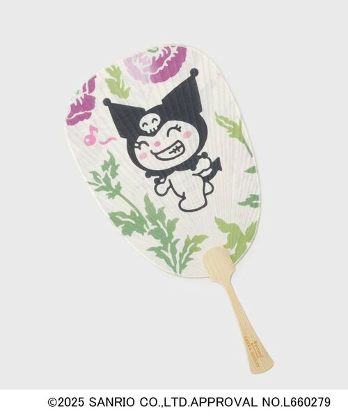 LAURA ASHLEY / ローラ アシュレイ その他小物 | 【サンリオキャラクターズ コラボ】クロミxフレッシュフォード柄 手ぬぐいうちわ | 詳細1