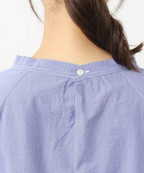 LAURA ASHLEY / ローラ アシュレイ シャツ・ブラウス | 【日本製/ワンマイルウエア】スタンドカラー半袖ブラウス | 詳細17