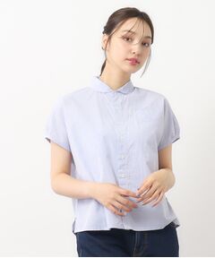 LAURA ASHLEY / ローラ アシュレイ シャツ・ブラウス | 【日本製/ワンマイルウエア】フレンチ袖ブラウス