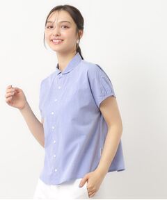 LAURA ASHLEY / ローラ アシュレイ シャツ・ブラウス | 【日本製/ワンマイルウエア】フレンチ袖ブラウス