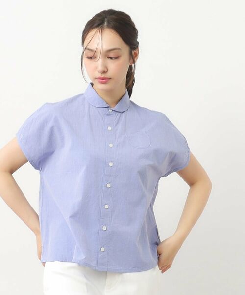 LAURA ASHLEY / ローラ アシュレイ シャツ・ブラウス | 【日本製/ワンマイルウエア】フレンチ袖ブラウス | 詳細1