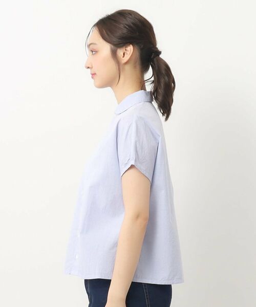 LAURA ASHLEY / ローラ アシュレイ シャツ・ブラウス | 【日本製/ワンマイルウエア】フレンチ袖ブラウス | 詳細10