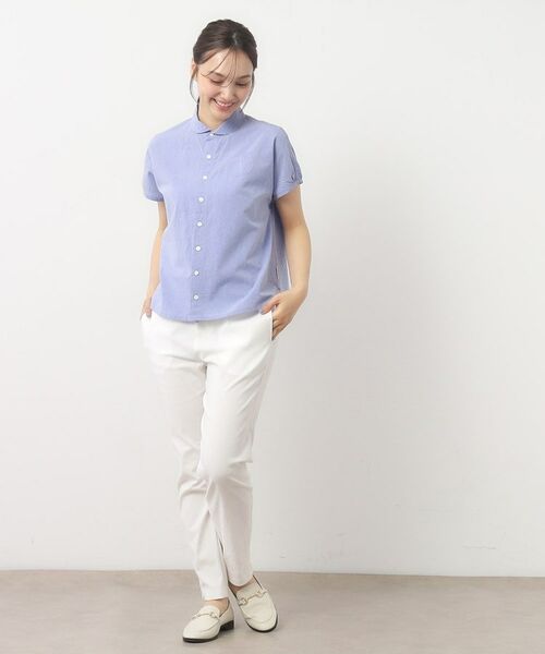 LAURA ASHLEY / ローラ アシュレイ シャツ・ブラウス | 【日本製/ワンマイルウエア】フレンチ袖ブラウス | 詳細2