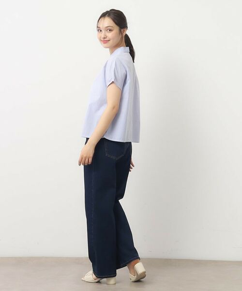 LAURA ASHLEY / ローラ アシュレイ シャツ・ブラウス | 【日本製/ワンマイルウエア】フレンチ袖ブラウス | 詳細7