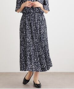 ローラアシュレイLAURA ASHLEY13号新品タグ付薔薇スカートキャミソール ローラ アシュレイ LAURA ASHLEY 割繊シフォンプリーツスカート