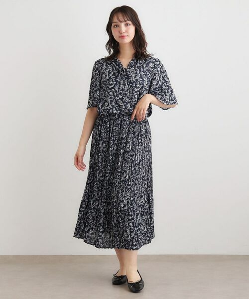 LAURA ASHLEY / ローラ アシュレイ ロング・マキシ丈スカート | 【ウエストゴム／同柄アイテムあり】アイロンワーク スクロール柄 スカート | 詳細6