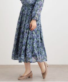 LAURA ASHLEY / ローラ アシュレイ ロング・マキシ丈スカート | 【洗える／同柄アイテムあり】ケラウェイ柄 ドビースカート