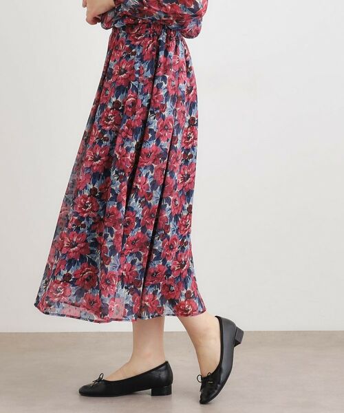 LAURA ASHLEY / ローラ アシュレイ ロング・マキシ丈スカート | 【洗える／同柄アイテムあり】ケラウェイ柄 ドビースカート | 詳細1