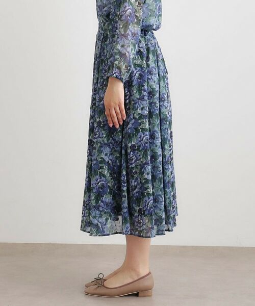 LAURA ASHLEY / ローラ アシュレイ ロング・マキシ丈スカート | 【洗える／同柄アイテムあり】ケラウェイ柄 ドビースカート | 詳細10