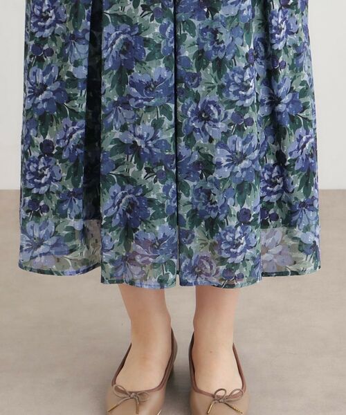 LAURA ASHLEY / ローラ アシュレイ ロング・マキシ丈スカート | 【洗える／同柄アイテムあり】ケラウェイ柄 ドビースカート | 詳細14