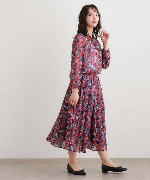 LAURA ASHLEY / ローラ アシュレイ ロング・マキシ丈スカート | 【洗える／同柄アイテムあり】ケラウェイ柄 ドビースカート | 詳細3