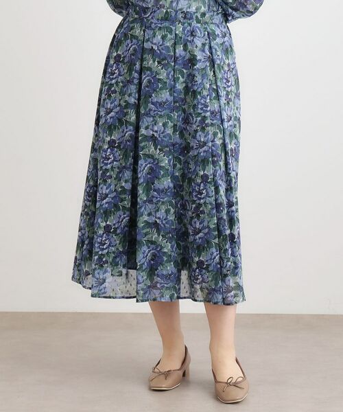 LAURA ASHLEY / ローラ アシュレイ ロング・マキシ丈スカート | 【洗える／同柄アイテムあり】ケラウェイ柄 ドビースカート | 詳細5