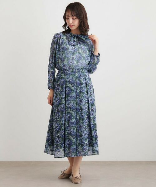 LAURA ASHLEY / ローラ アシュレイ ロング・マキシ丈スカート | 【洗える／同柄アイテムあり】ケラウェイ柄 ドビースカート | 詳細6