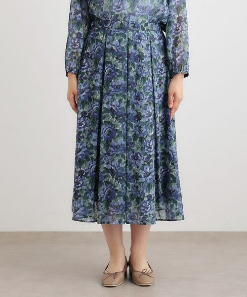 LAURA ASHLEY / ローラ アシュレイ ロング・マキシ丈スカート | 【洗える／同柄アイテムあり】ケラウェイ柄 ドビースカート | 詳細9