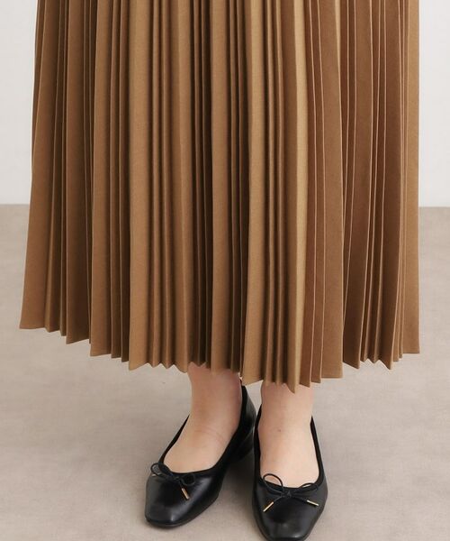 LAURA ASHLEY / ローラ アシュレイ ロング・マキシ丈スカート | 【洗える／ストレッチツイル／ウエストゴム】プリーツスカート | 詳細12