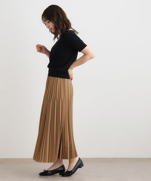 LAURA ASHLEY / ローラ アシュレイ ロング・マキシ丈スカート | 【洗える／ストレッチツイル／ウエストゴム】プリーツスカート | 詳細2