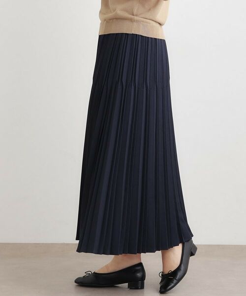 LAURA ASHLEY / ローラ アシュレイ ロング・マキシ丈スカート | 【洗える／ストレッチツイル／ウエストゴム】プリーツスカート | 詳細4