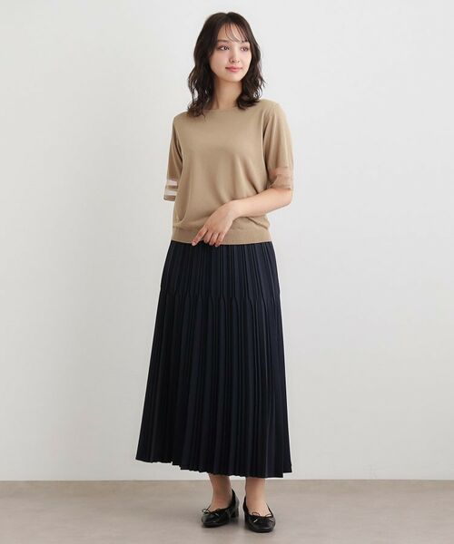 LAURA ASHLEY / ローラ アシュレイ ロング・マキシ丈スカート | 【洗える／ストレッチツイル／ウエストゴム】プリーツスカート | 詳細5