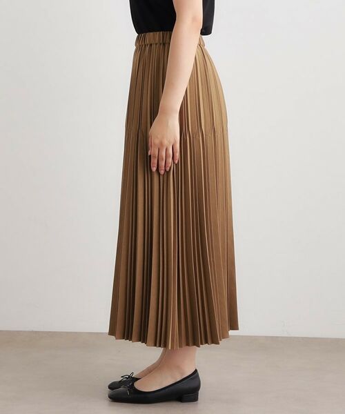 LAURA ASHLEY / ローラ アシュレイ ロング・マキシ丈スカート | 【洗える／ストレッチツイル／ウエストゴム】プリーツスカート | 詳細9