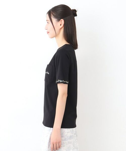 LAURA ASHLEY / ローラ アシュレイ Tシャツ | 【コットン100％／刺繍入り／3colors】エラビー スプリッグ柄 Tシャツ | 詳細14