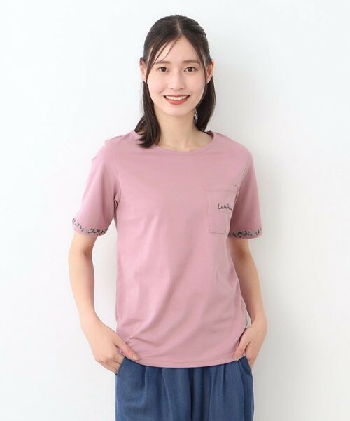 LAURA ASHLEY / ローラ アシュレイ Tシャツ | 【コットン100％／刺繍入り／3colors】エラビー スプリッグ柄 Tシャツ | 詳細9