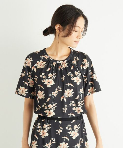 LAURA ASHLEY / ローラ アシュレイ カットソー | 【洗える／ジャージ素材／同柄アイテムあり】ミラ柄プルオーバー | 詳細1