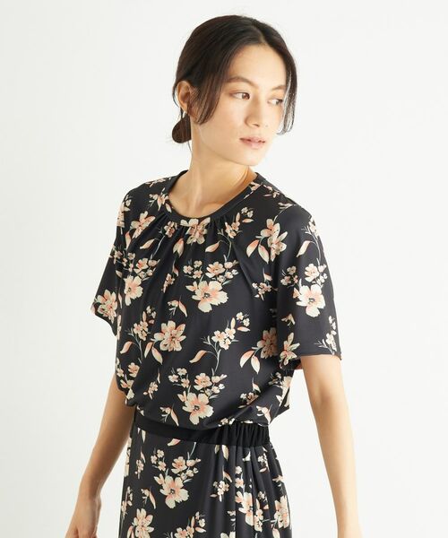 LAURA ASHLEY / ローラ アシュレイ カットソー | 【洗える／ジャージ素材／同柄アイテムあり】ミラ柄プルオーバー | 詳細2