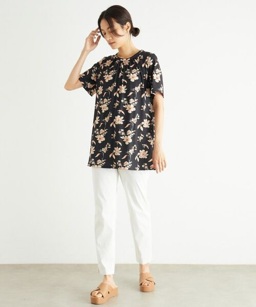 LAURA ASHLEY / ローラ アシュレイ カットソー | 【洗える／ジャージ素材／同柄アイテムあり】ミラ柄プルオーバー | 詳細3