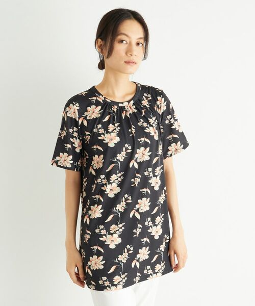 LAURA ASHLEY / ローラ アシュレイ カットソー | 【洗える／ジャージ素材／同柄アイテムあり】ミラ柄プルオーバー | 詳細5