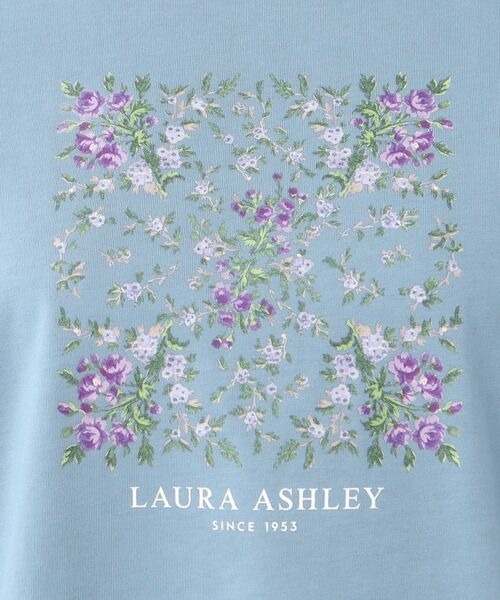 LAURA ASHLEY / ローラ アシュレイ Tシャツ | 【STORY掲載！/接触冷感/コットン100％／3colors】エラビー スカーフ柄 Tシャツ | 詳細12