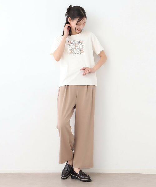 LAURA ASHLEY / ローラ アシュレイ Tシャツ | 【STORY掲載！/接触冷感/コットン100％／3colors】エラビー スカーフ柄 Tシャツ | 詳細3