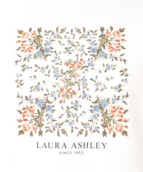 LAURA ASHLEY / ローラ アシュレイ Tシャツ | 【STORY掲載！/接触冷感/コットン100％／3colors】エラビー スカーフ柄 Tシャツ | 詳細4