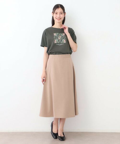 LAURA ASHLEY / ローラ アシュレイ Tシャツ | 【STORY掲載！/接触冷感/コットン100％／3colors】エラビー スカーフ柄 Tシャツ | 詳細6