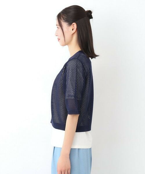 大きいサイズ！LAURA ASHLEY カーディガン サイズ42 ◇ ⊇ Laura Ashley ローラ アシュレイ リブ編み 長袖 ニット